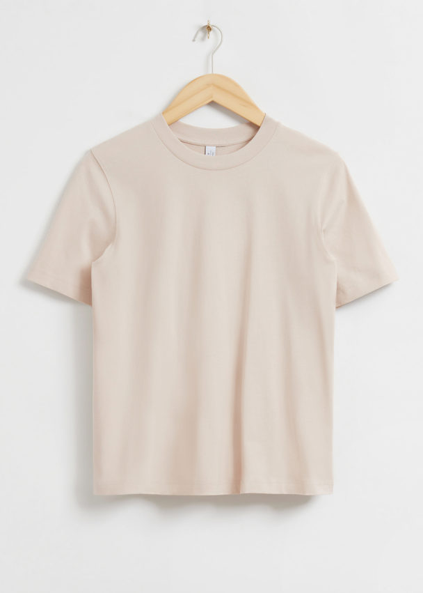 & Other Stories Relaxed T-shirt Light Beige