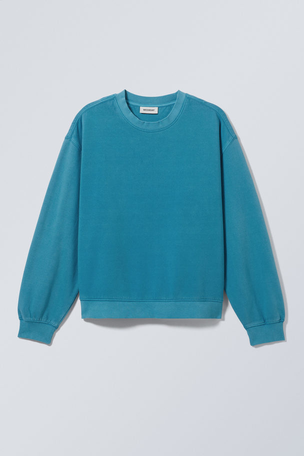 Weekday Essence Standaard Sweatshirt Helderblauw