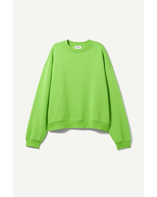 Weekday Essence Standard Sweatshirt Bright Green