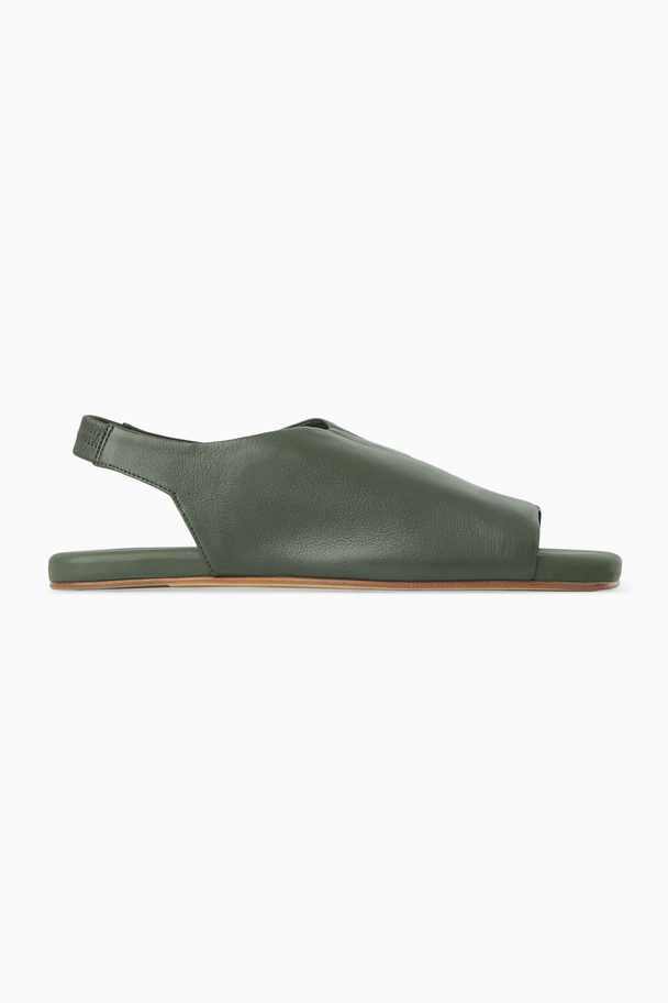 COS Slingback Sandals Dark Green