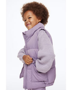 Quilted Gilet Light Purple