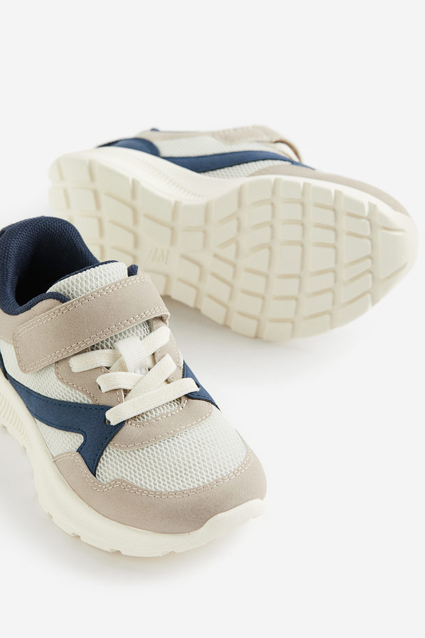 H&M Sneaker mit leichter Sohle Beige/Blockfarben