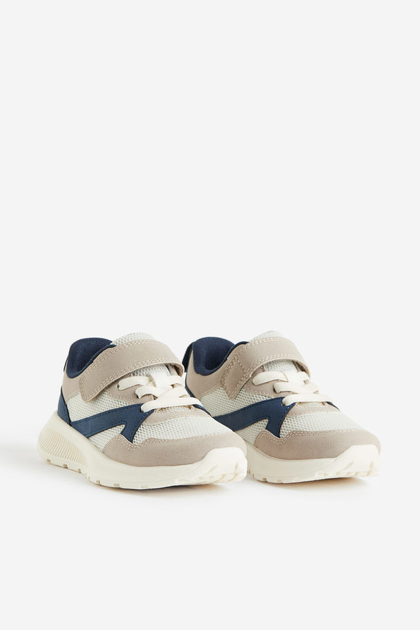 H&M Sneaker mit leichter Sohle Beige/Blockfarben