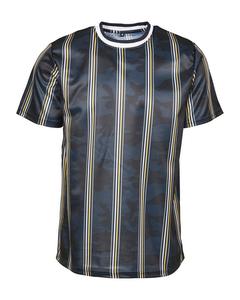 Southpole Men Thin Vertical Stripes Aop T-shirt