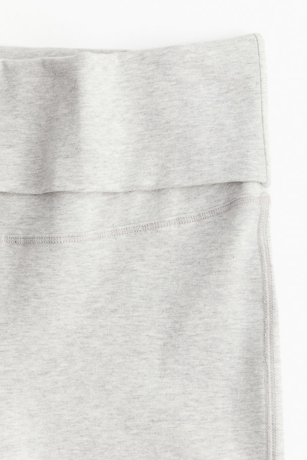 H&M Drymove™ Cotton Sports Leggings Light Grey Marl