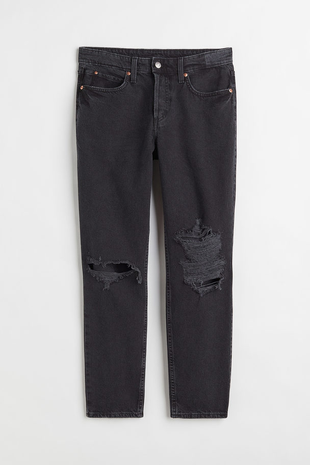 H&M Boyfriend Low Regular Jeans Black