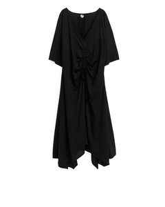 Jersey Midi-jurk Zwart