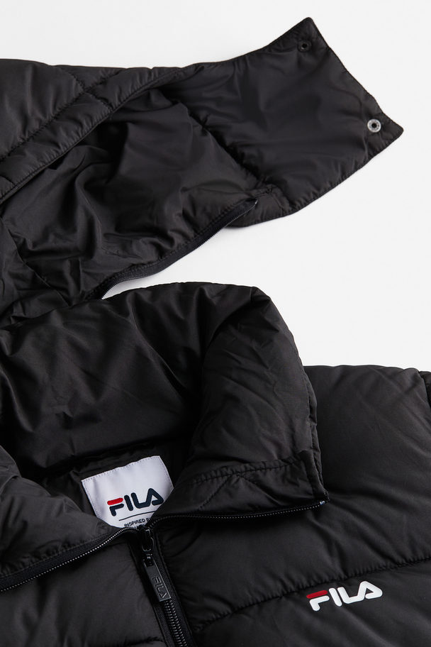 Fila Buchen Cropped Puffer Jacket Black