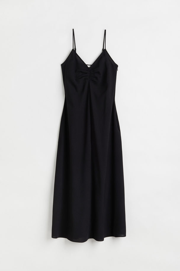 H&M V-neck Slip Dress Black