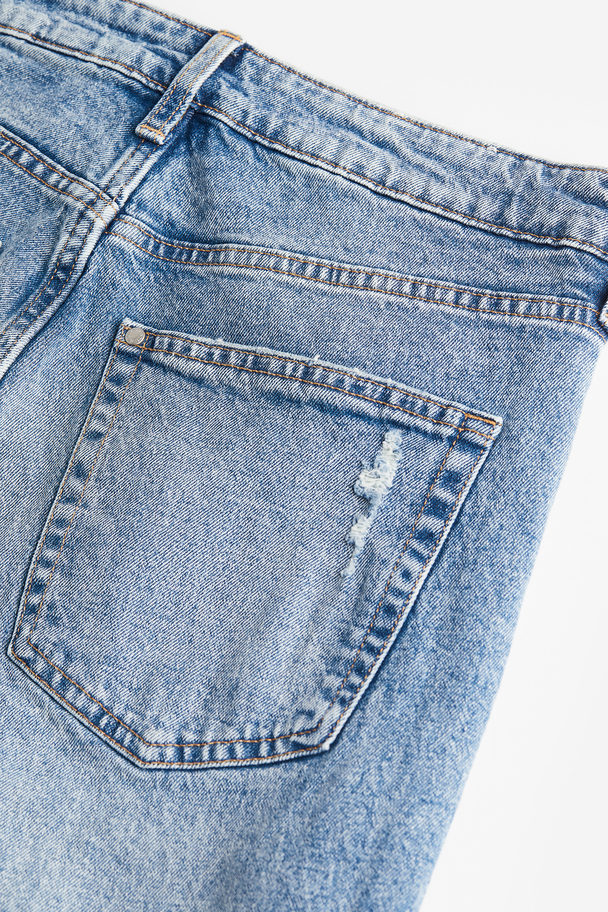 H&M Flared High Cropped Jeans Denimblauw