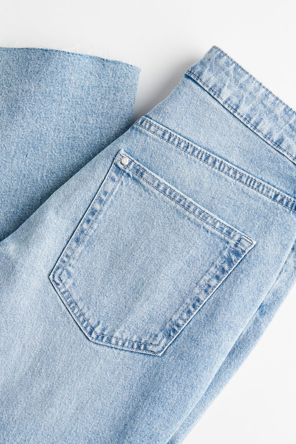 H&M Flared High Cropped Jeans Licht Denimblauw