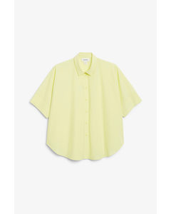 Boxy Short-sleeve Blouse Soft Yellow