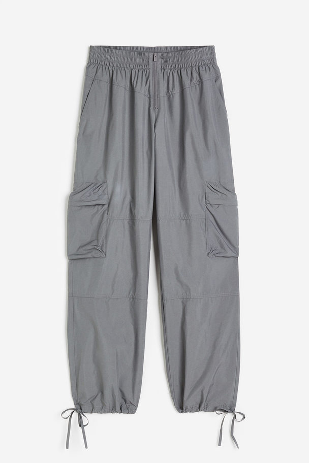 H&M Sports Cargo Trousers Grey