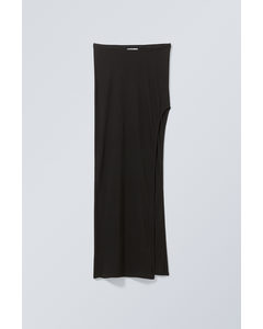 Joan Slit Skirt Black