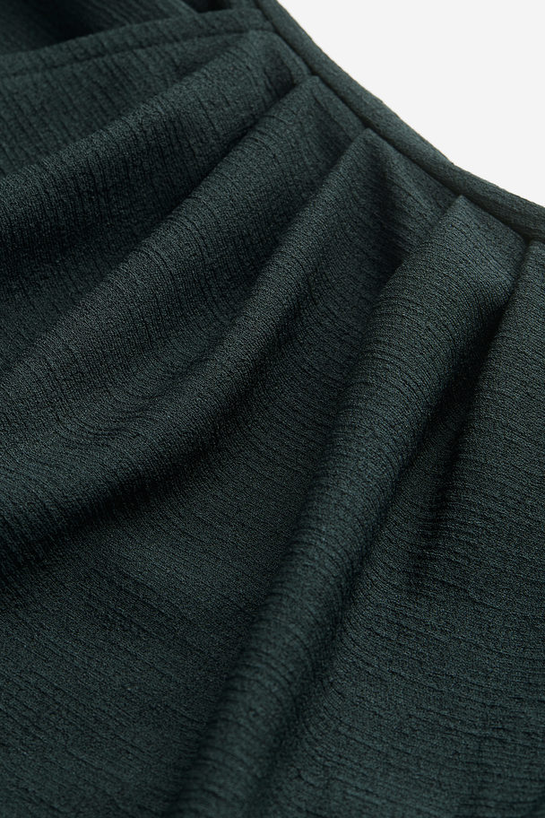 H&M Wickelkleid aus Jersey Dunkelgrün