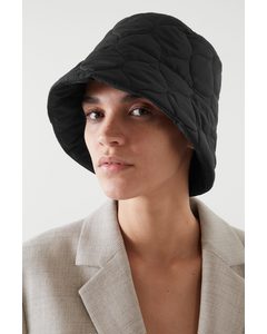 Quilted Bucket Hat Black