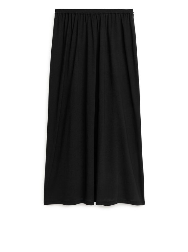 ARKET Jersey Skirt Black