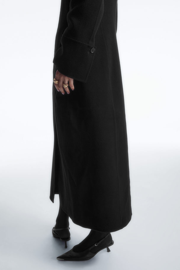 COS Tailored Double-faced Wool Coat Black