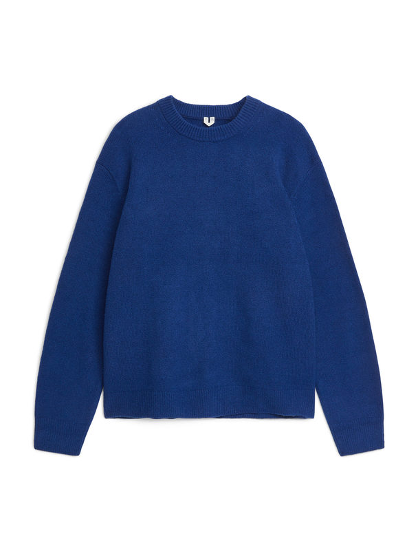 ARKET Pullover aus Baumwollmix Blau