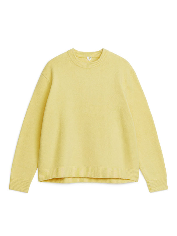 ARKET Pullover aus Baumwollmix Gelb
