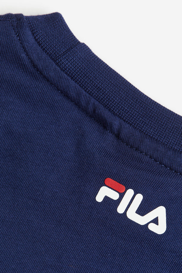 Fila Baia Mare Classic Logo Tee Medieval Blue