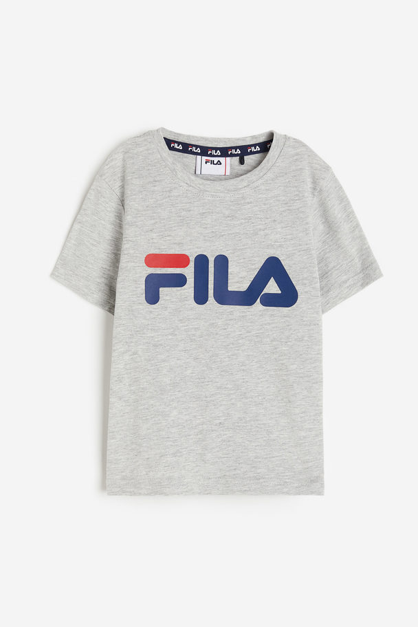 Fila Baia Mare Classic Logo Tee Light Grey Melange