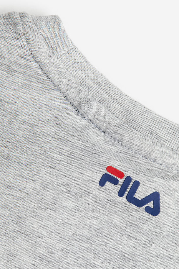 Fila Baia Mare Classic Logo Tee Light Grey Melange