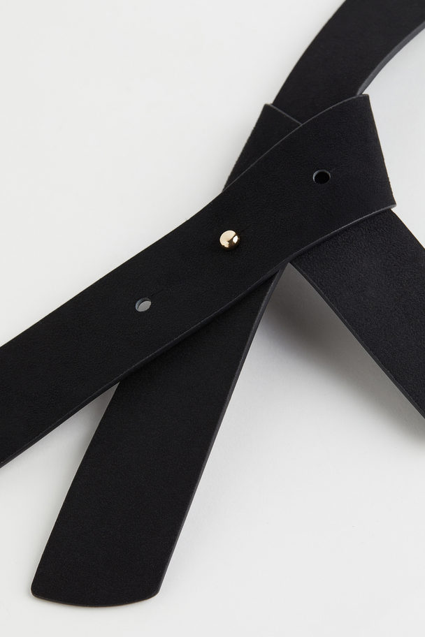 H&M Knot-detail Waist Belt Black