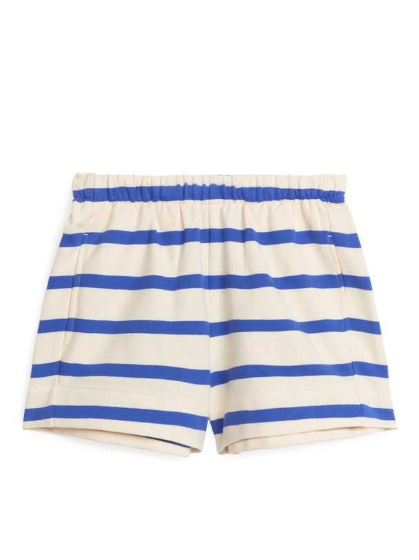 ARKET French Terry Shorts Blue/stripe