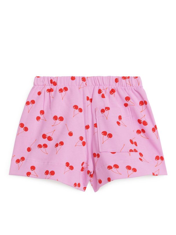 ARKET French Terry Shorts Pink/cherries