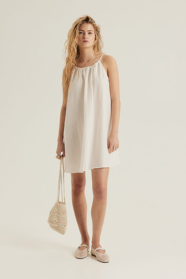 H&M A-line Throw-on Dress Cream