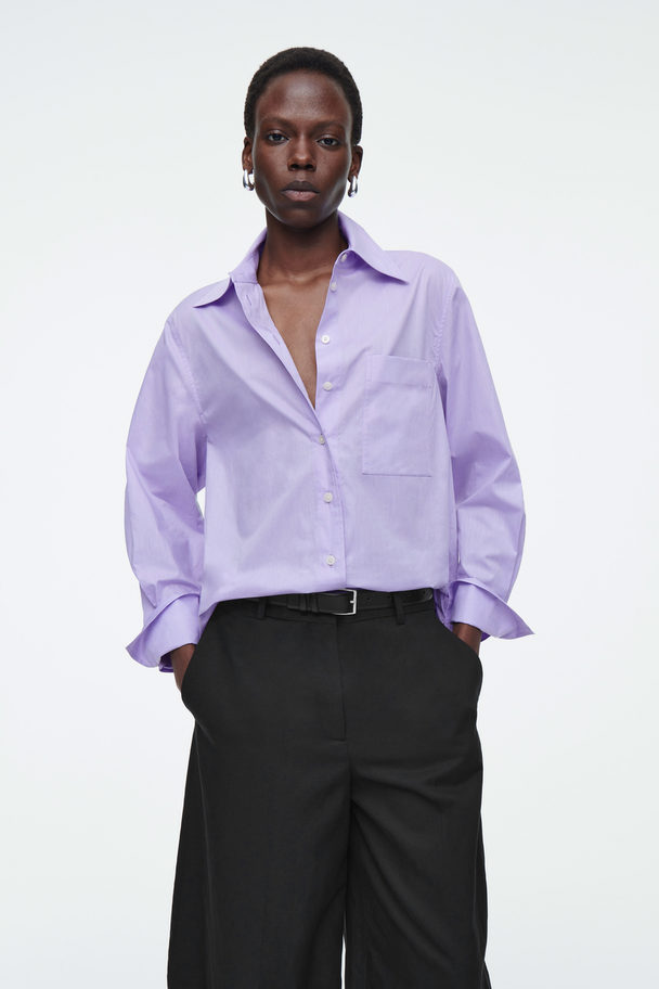 COS Oversized Tailored Shirt Lilac