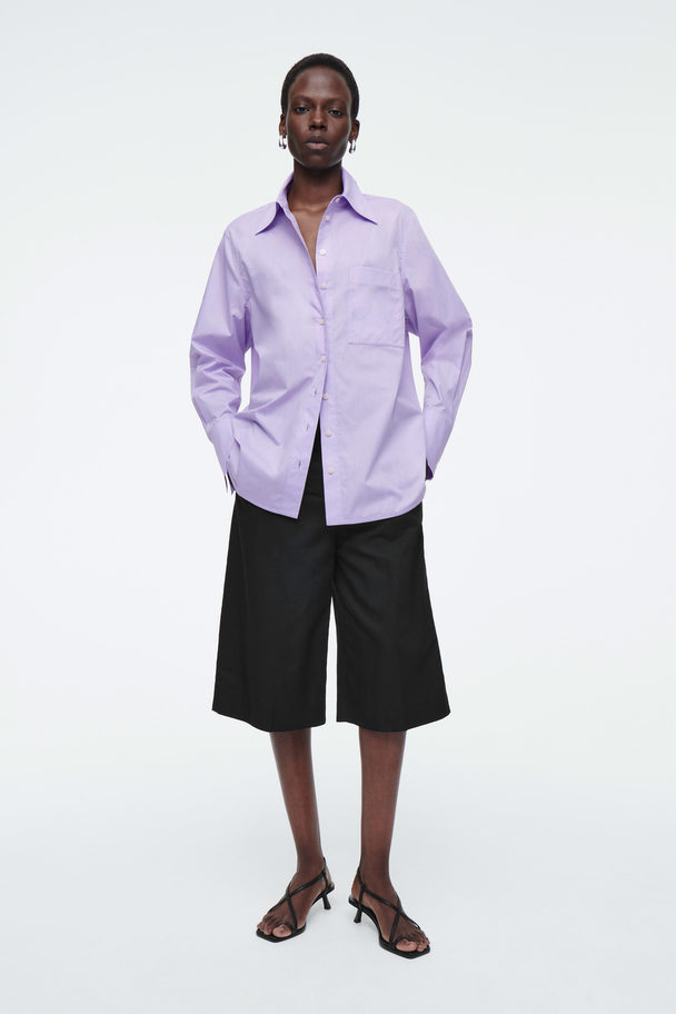 COS Oversized Tailored Shirt Lilac