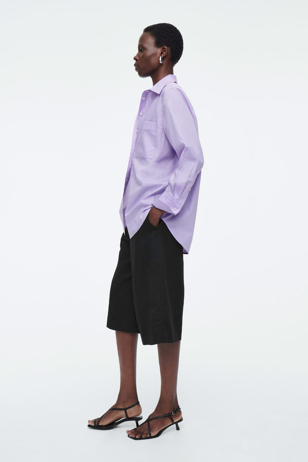 COS Oversized Tailored Shirt Lilac