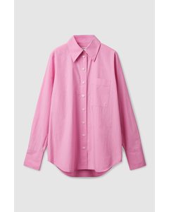 Oversized Long Sleeve Shirt Pink