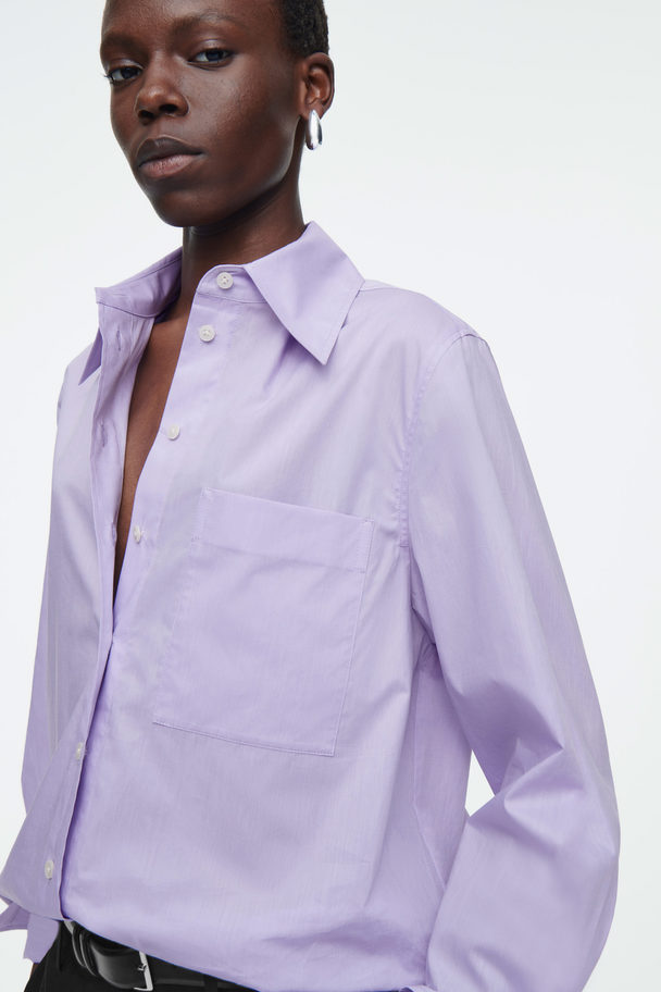 COS Oversized Tailored Shirt Lilac