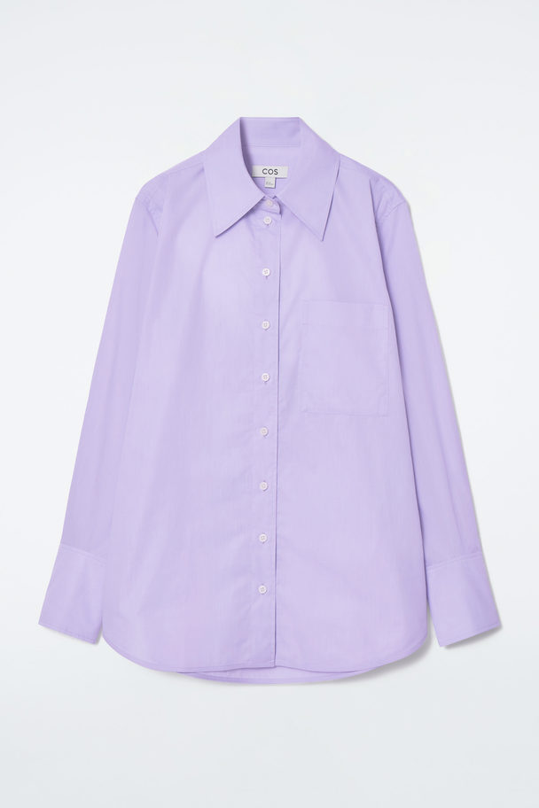 COS Oversized Tailored Shirt Lilac