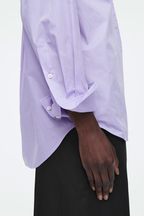 COS Oversized Tailored Shirt Lilac