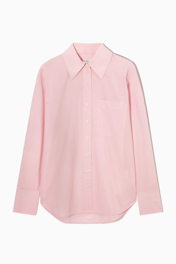 COS Oversized Long-sleeve Shirt Light Pink