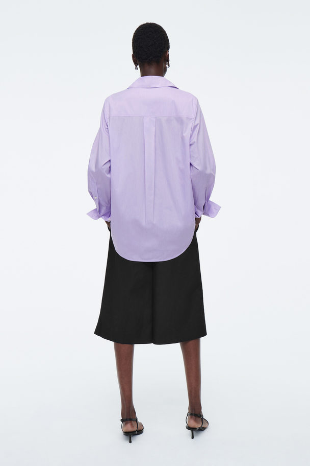 COS Oversized Tailored Shirt Lilac