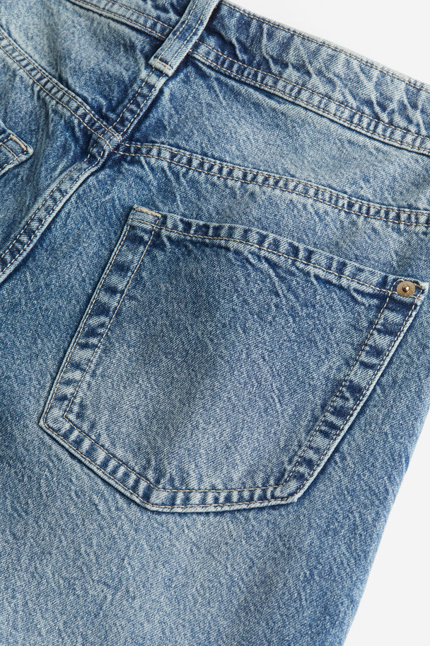 H&M Wide Regular Jeans Denimblau