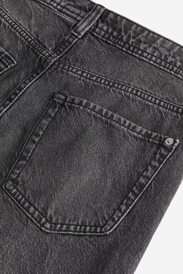 H&M Wide Regular Jeans Mørkegrå