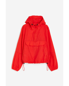 Wasserabweisender Anorak Knallrot