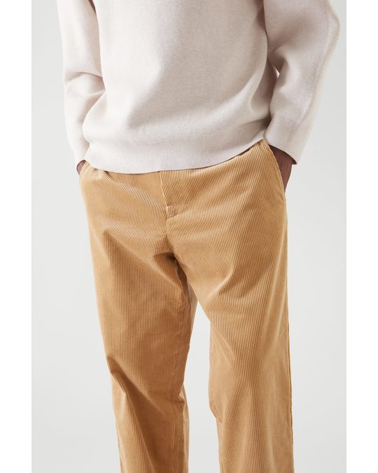 COS Relaxed-fit Corduroy Trousers Beige