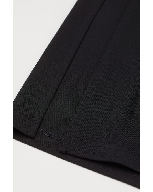 H&M H&m+ Slit-detail Dress Black