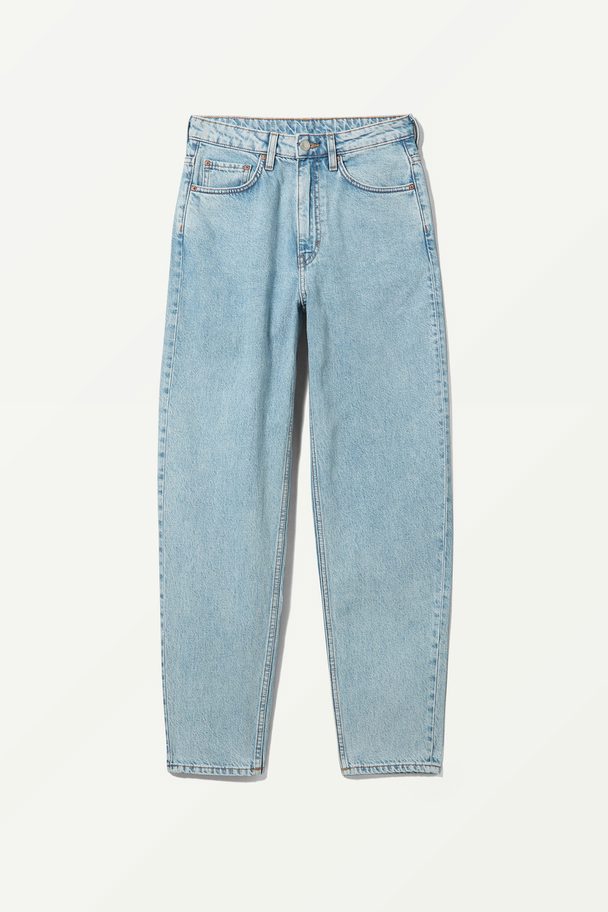 Weekday Lash Extra High Mom Jeans Summer Blue