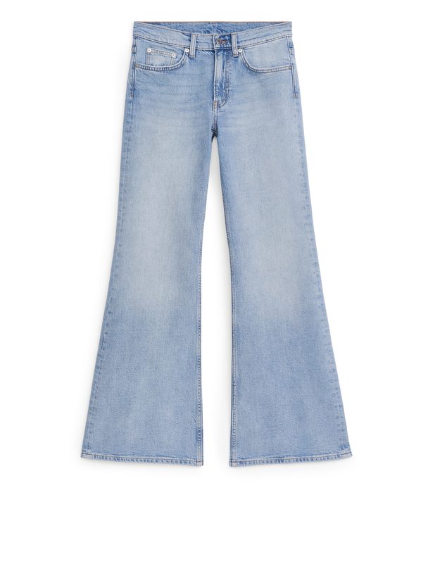 ARKET Wave Slim Flared Stretch Jeans Blue
