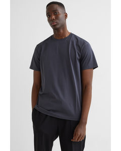 T-shirt Van Premium Cotton - Regular Fit Donkerblauw