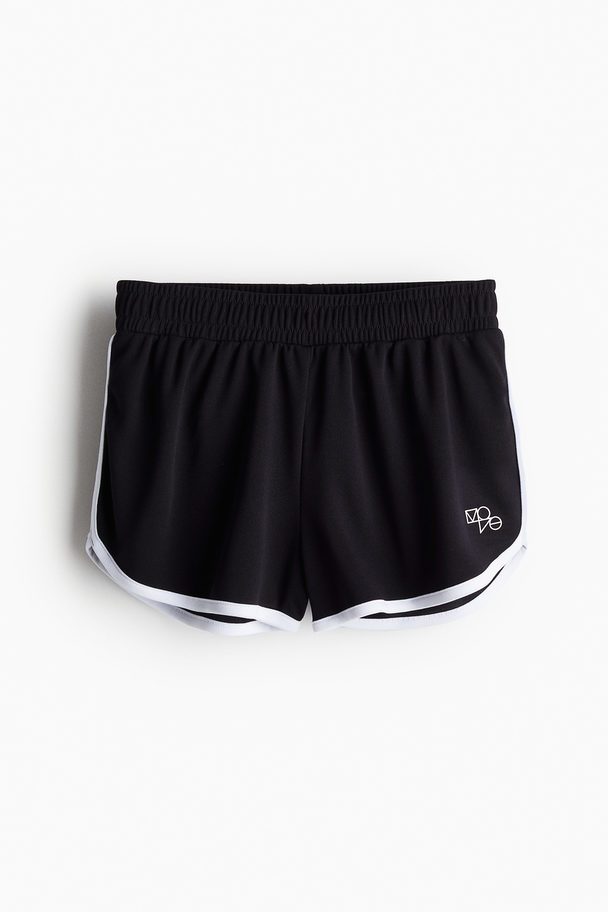 H&M DryMove™ Sportshorts Schwarz