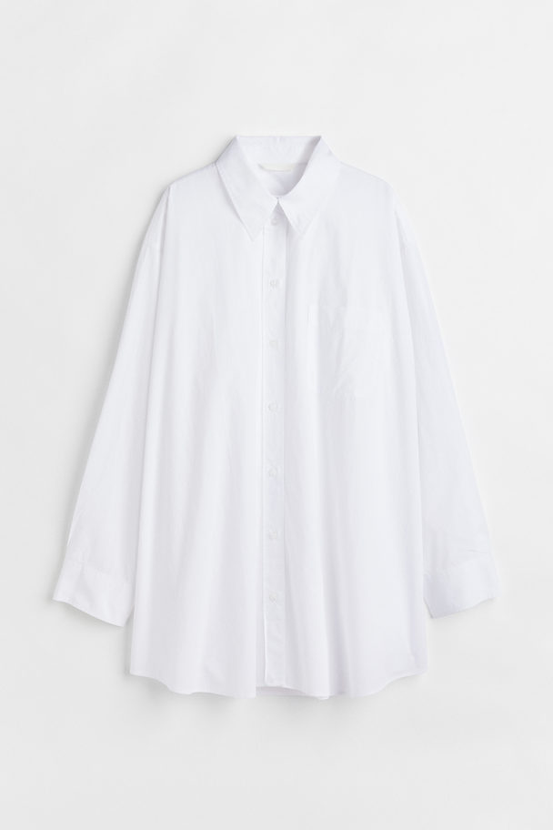 H&M Oversized Shirt White